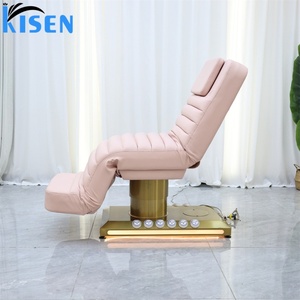 KISEN Best Selling Luxury Beauty Salon Furniture Leather Base Modern Facial Massage <b>Bed</b> Electric 3 Motors Spa Treatment <b>Bed</b> New - Product Image 4