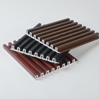 Panneau mural en composite bois-plastique WPC, panneaux muraux WPC à grain de bois pour intérieur, panneau mural WPC de haute qualité