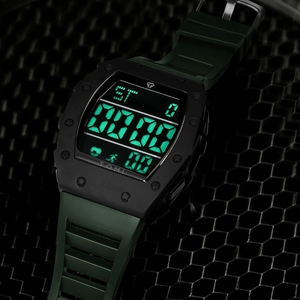 นาฬิกาข้อมือดิจิตอล <span class=keywords><strong>LED</strong></span> <span class=keywords><strong>TOMI</strong></span> T230 สำหรับผู้ชาย รุ่นทรงถังไวน์ นาฬิกาอเนกประสงค์สำหรับผู้ชาย นาฬิกากันน้ำสำหรับกิจกรรมกลางแจ้ง นาฬิกาฟิตเนสและกีฬา นาฬิกาสำหรับนักเรียน - Product Image 4