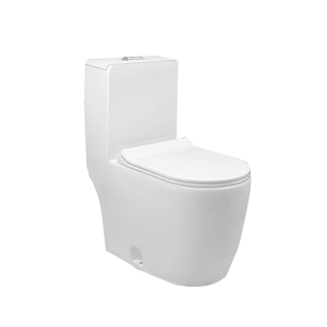 Ensemble <span class=keywords><strong>WC</strong></span> en céramique blanche de style moderne, sanitaire deux pièces avec accessoires de réservoir <span class=keywords><strong>d</strong></span>'<span class=keywords><strong>eau</strong></span> à <span class=keywords><strong>d</strong></span>éblocage <span class=keywords><strong>pour</strong></span> la salle de bain, <span class=keywords><strong>cuvette</strong></span> de toilette - Product Image 3