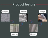 Film en plastique gonflable pour coussin d'air, PE imperméable, antichoc, transparent, 20um, marque Pruida, modèle 16I071-16, certifié ISO9001