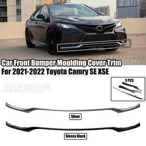ชุดแต่งกันชนหน้ารถยนต์โตโยต้า Camry SE XSE ปี 2021-2022 จำนวน 3 ชิ้น  ครอบกระจังหน้าล่าง  โครเมียมสีเงินเงา  สีดำเงา - Product Image 1