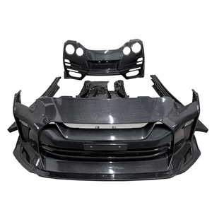 Paraurti anteriore top secret in fibra di carbonio completamente aggiornato per bodykit <span class=keywords><strong>NISSAN</strong></span> GTR R35 2008-2023 - Product Image 1
