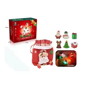 Jinying, nuevos juguetes de baño para niños, 6 uds., regalo de Navidad, juguetes flotantes de goma de Papá Noel, juegos de ducha para bebés, Fiesta en la piscina