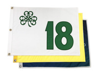 Drapeaux de golf en polyester personnalisés avec logo brodé ou imprimé, style suspendu PGA TPG, avec tube en plastique, pour putting en intérieur, extérieur et jardin