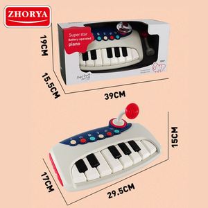 Jouets musicaux électroniques multifonctionnels pour bébé Zhorya avec clavier de piano et microphone - Product Image 6