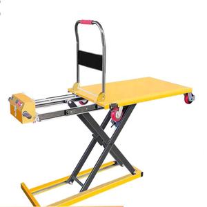 Wendy produk baru 2025 gunting portabel Mobile meja angkat hidrolik mengangkat gunting tangan troli pengangkat hidrolik troli untuk dijual - Product Image 3