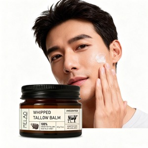 Baume Fouetté au Suif OEM ODM HALAL Hydratant Quotidien pour Hommes – Nourrit en Profondeur la Peau, Réduit les Pellicules – Soin Visage et Corps Non Gras - Product Image 1