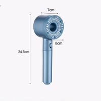 Pommeau de douche ABS à 5 vitesses à décharge sous pression Trous de buse en silicone Filtre en coton Débit d'eau lisse