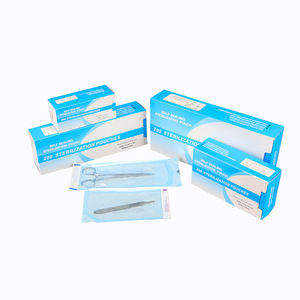 Dental Sterilization <b>Bags</b> Blue Ethylene Oxide Sterilized CE Certified YY/T 0969-2013 Disposable Paper Plastic Pouches - Product Image 4