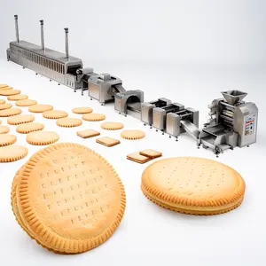 Tam otomatik sanayi ekipmanları tam otomatik sert ve yumuşak bisküvi yapma makinesi