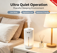 Humidificateur ultrasonique de bureau mini 350 ml à succès, fonctionnement silencieux, arrêt automatique, diffuseur d'aromathérapie, vente en gros, multi-scènes