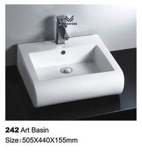 Bassin en céramique écologique moderne avec surface anti-rayures Matériau durable pour l'hôtel et l'hôpital Projets de construction écologiques - Product Image 1