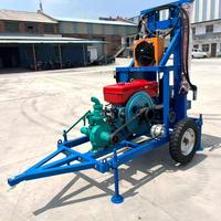 Machine de forage de puits d'eau portable CE Max 200m de profondeur, machine de forage de puits profond