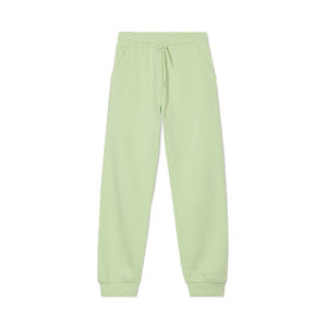 กางเกงวอร์มเด็กผู้หญิงเอวกลาง ผ้าฟลีซกันยับ พร้อมเชือกผูกเอวปรับได้ สวมใส่สบาย เหมาะสำหรับฤดูหนาว - Product Image 1