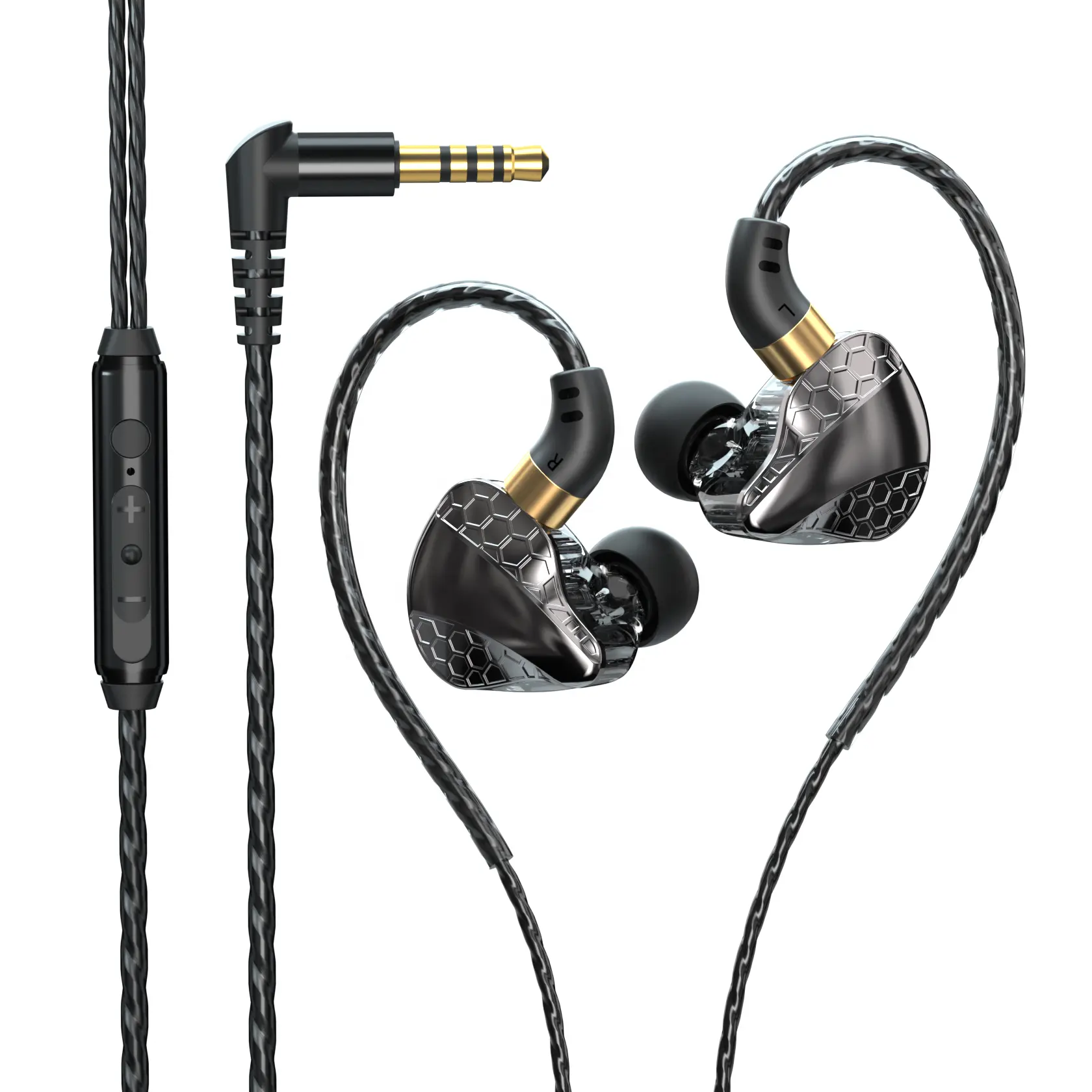 Sport In-Ear-Headset S18 OEM-Subwoofer-Gaming-Headset LED-Geräusch unterdrückung Ohrhörer Silikagel-Ohrhörer und In-Ear-Kopfhörer