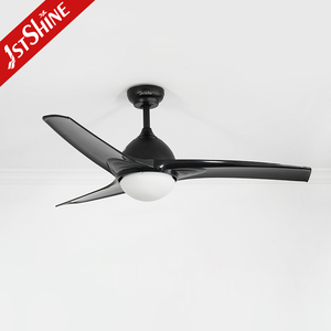 1stshine Ventilador de techo 6 velocidades Control remoto ABS Aspas Negro 220V Iluminación Ventilador de techo con aplicación inteligente - Product Image 1