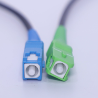 Kabel Patch Fiber Optik FTTH Simplex Outdoor G657A1 1 2 5m SC UPC ke SC UPC untuk Kabel Komunikasi FTTx, Pasokan Pabrik