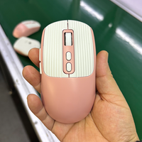 Mouse nirkabel optik 2.4Ghz portabel, Mouse Gaming BT portabel kualitas tinggi, USB/antarmuka tipe-c 7 tombol, Mouse nirkabel ergonomis kedua tangan