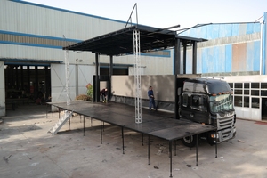 रोड शो/फ्लो स्टेज ट्रक के लिए हल्के और ध्वनि नेतृत्व वाले द्विपक्षीय हाइड्रोलिक ट्रक मोबाइल स्टेज - Product Image 3