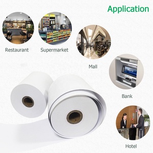 Rolo de papel térmico para máquina de impressora de papel, rolo enorme grande personalizado de fábrica 55gsm 48 gsm - Product Image 4