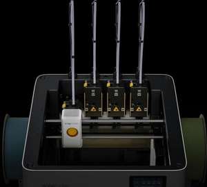 เครื่องพิมพ์สามมิติอัตโนมัติ Snapmaker U1 หัวพิมพ์สี่หัว FDM สำหรับงานอุตสาหกรรม ก่อสร้าง ห้องปฏิบัติการ และใช้ในบ้าน พิมพ์ได้หลายสี - Product Image 3