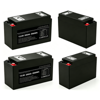 Baterai LiFePO4 Slimline 12V 200Ah Ultra Tipis 2560Wh untuk Off-Road Deep Cycle, Cocok untuk 4WD SUV Camping dengan BMS