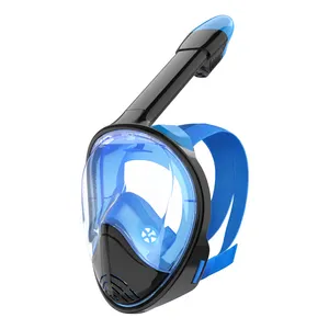 Anti Fog Full Face Duikmasker 180 Graden Uitzicht Droog Duiken Snorkel Masker Zwemmen Volwassen Onderwater Volledig Gezicht Snorkel Masker Set