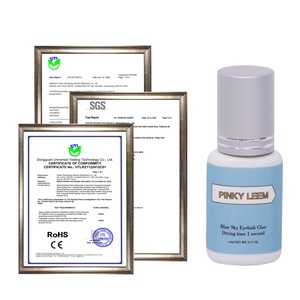 Colle à cils Pinky leem 0.5~1S, longue durée, imperméable, bleu ciel, papillon, 5 ml - Product Image 6