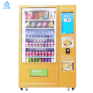 Hot Tùy Chọn Thực Phẩm Ngay Lập Tức Mì Dispenser Thẻ Tín Dụng Đồng Xu Mã QR Hệ Thống Thanh Toán Thực Phẩm Nước Máy Bán Hàng Tự Động Với SDK Chức Năng - Product Image 1