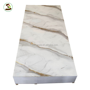 3 डी मुद्रित यूव संगमरमर शीट pvc वाटरप्रूफ आधुनिक डिजाइन होटल और विला सजावटी पतली शिवेयर शीट - Product Image 3