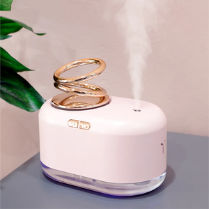 2023 nuevo humidificador para el hogar suspendido doble anillo USB Mini aire humidificador portátil atomizador difusor humidificador de niebla fría - Product Image 1