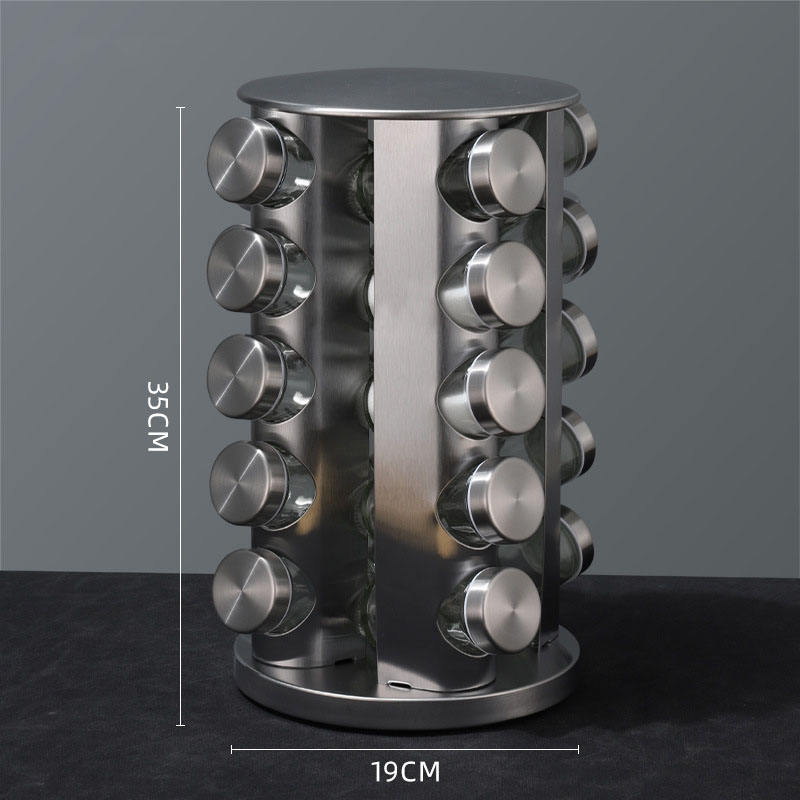 Rotating spice rack [20 spice bottles]