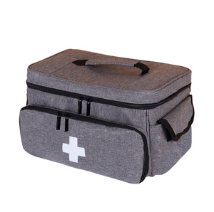 First-Aid Kit Oxford Cloth Waterproof Large Capacity Portable Storage <b>Bag</b> Multi-Compartment <b>Medical</b> <b>Bag</b> Home Travel - Product Image 4