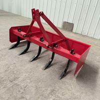 Niveleuse de terrain robuste de type boîte avec dents scarifiantes, attelage 3 points, niveleuse agricole pour tracteur