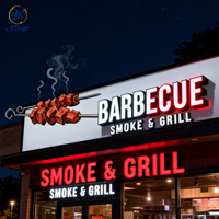Letrero 3D de Acero Inoxidable para Carrito de Comida de Mercado Interior, Logotipo Personalizado para Restaurante, Letrero Acrílico con LED, Letrero con Letras de Canal Retroiluminadas