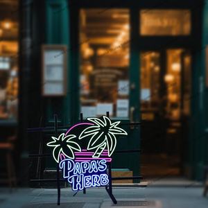 कस्टम आउटडोर चमकदार लोगो पर साइन ऐक्रेलिक धातु प्रदर्शन रंगीन नीयन संकेत - Product Image 6