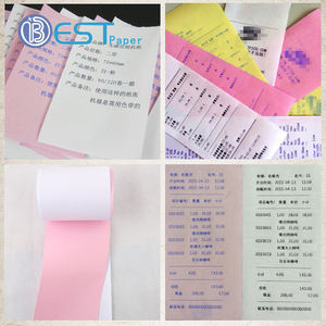 Kertas NCR 3 Lapis Gulungan Tanpa Karbon untuk Faktur Komputer, Digunakan dengan Mesin POS - Product Image 4