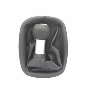 Pommeau de levier de vitesse en cuir perforé pour Volkswagen B5, transmission manuelle, pour Passat A3 5 6 vitesses - Product Image 4