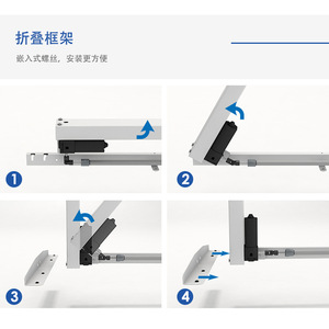 Adjustable Desk Legs Single Motor Electric Height Adjustable Foldable Computer Desk Frame Metal Minimalist Modern Design - Product Image 4