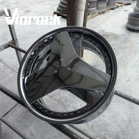 Rueda Forjada Personalizada de 3 Radios Cromada de 19 20 21 22 Pulgadas 5x112 5x120 5x114.3 Compatible con Mercedes Benz BMW Audi Tesla Honda Toyota