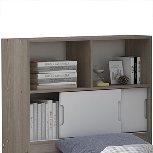 NOVA-Dormitorio <span class=keywords><strong>Juvenil</strong></span> para niños, Estantería completa moderna de color gris oscuro, Cama de día, Trundle, dormitorios con Cama extraíble, Almacenaje - Product Image 4