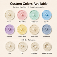 Boutons-pression blancs OEKO-TEX pour vêtements, attaches POM pour vêtements de nouveau-né, vêtements médicaux pour bébés, bavoirs et barboteuses