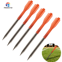 Piaoyu 110mm 1 lot = 10 flèches courtes rouges en alliage d'aluminium et plastique pour la chasse quotidienne et les accessoires de tir et de chasse