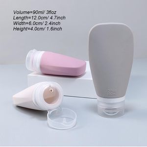 Botella de Viaje de Silicona Reutilizable de 90 ml, Botella Flexible para Champú, Loción, Cosméticos, Jabón Corporal, Envase de Almacenamiento, Botellas de Viaje - Product Image 3