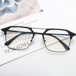 <strong>Bril</strong> Frames Fengchao Fabrikant Half Wenkbrauw Metalen Vierkante Optische Frames <strong>Bril</strong> Anti Blauw Licht <strong>Bril</strong> Voor Unisex - Product Image 6