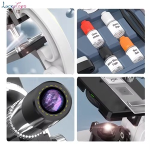 Kits Scientifiques pour Enfants Microscope 100x-1200x 28 pièces Kit <span class=keywords><strong>de</strong></span> Microscope pour Débutants Enfants Microscope en Métal avec Boîte <span class=keywords><strong>de</strong></span> Transport - Product Image 4