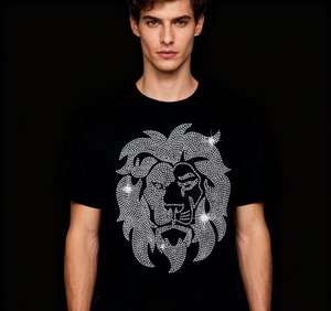Strass thermocollants personnalisés en forme de lion pour vêtements, animaux, autocollants en cristal à transfert thermique - Product Image 5