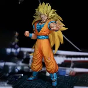 Figuras de acción de Dragon Ball Z, Son Goku, Super Saiyan, 44Cm Estatua PVC