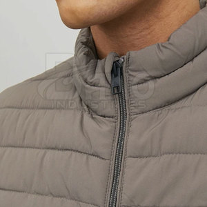 Chaleco acolchado de alta calidad para hombre con cuello mandarín, ropa de invierno transpirable, recién llegado, hecho a medida con MOQ bajo - Product Image 6